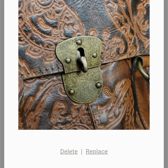 Authentic Patricia Nash Tooled Vienna Satchel - Picture 8 of 10